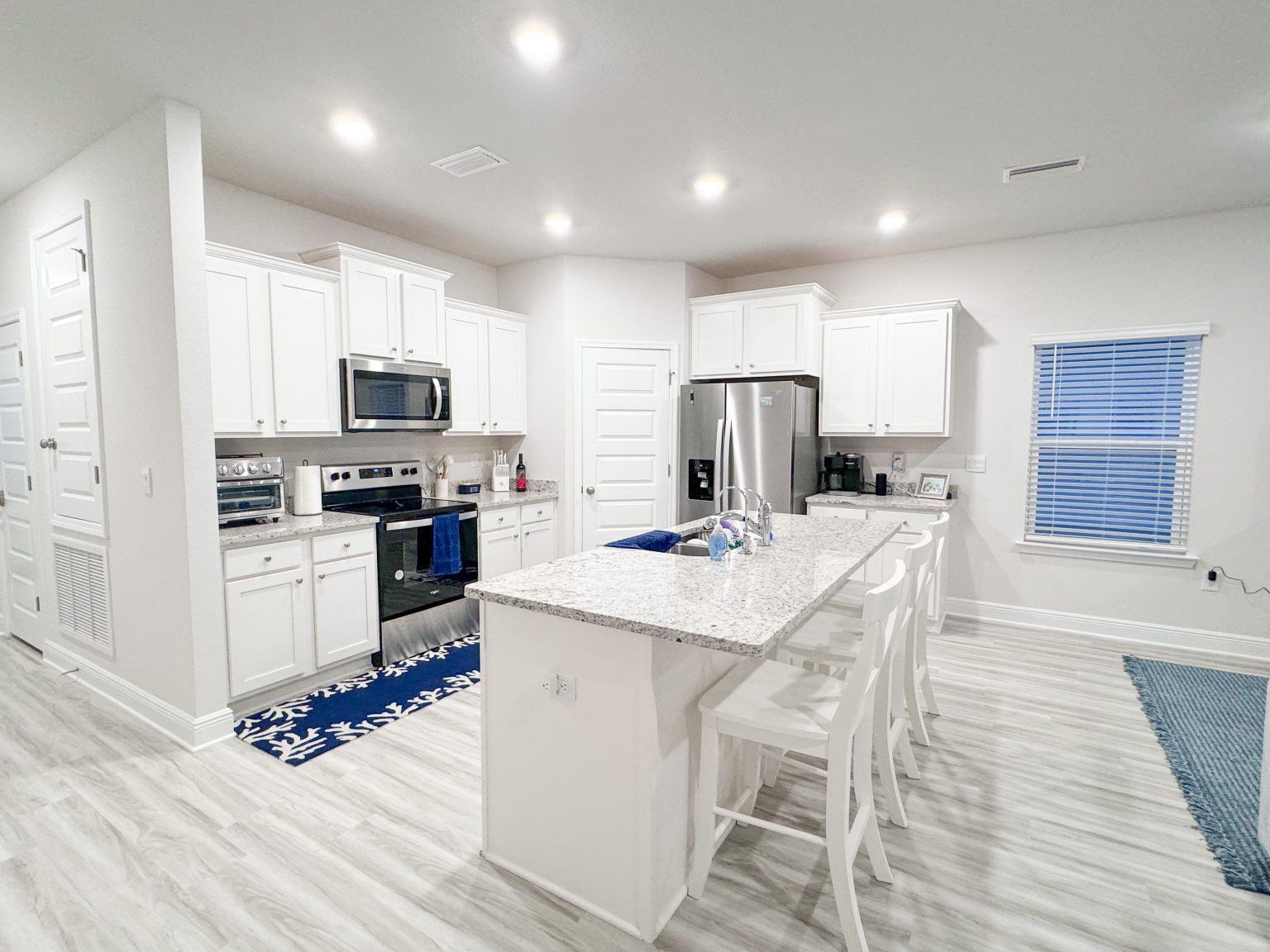 Open kitchen with island
